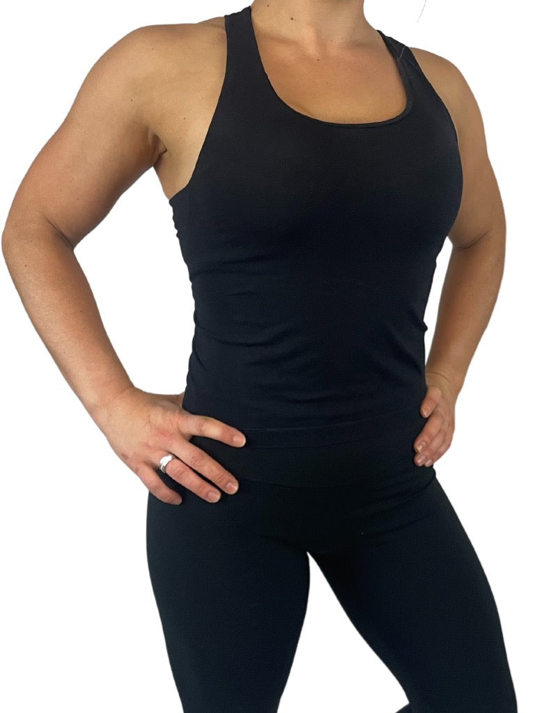 Butte X Back Tank- Black