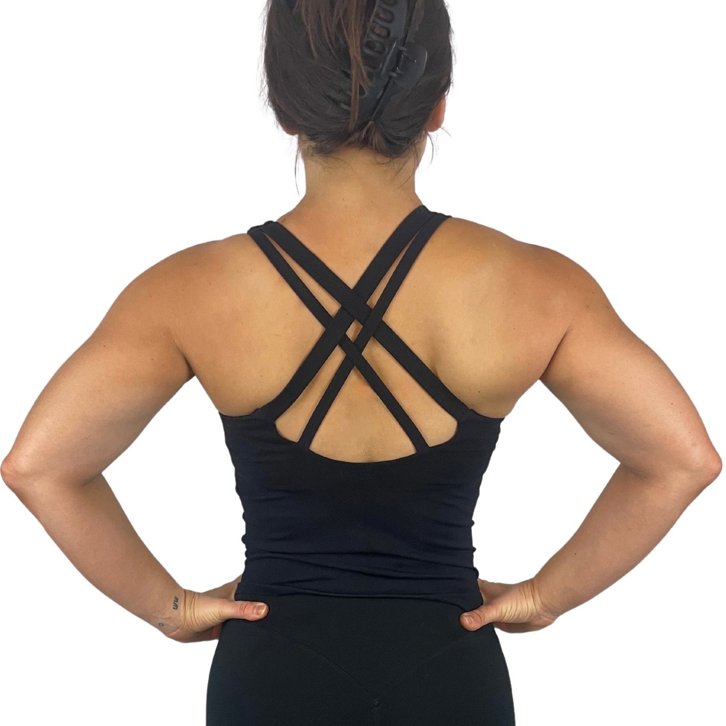 Butte X Back Tank- Black