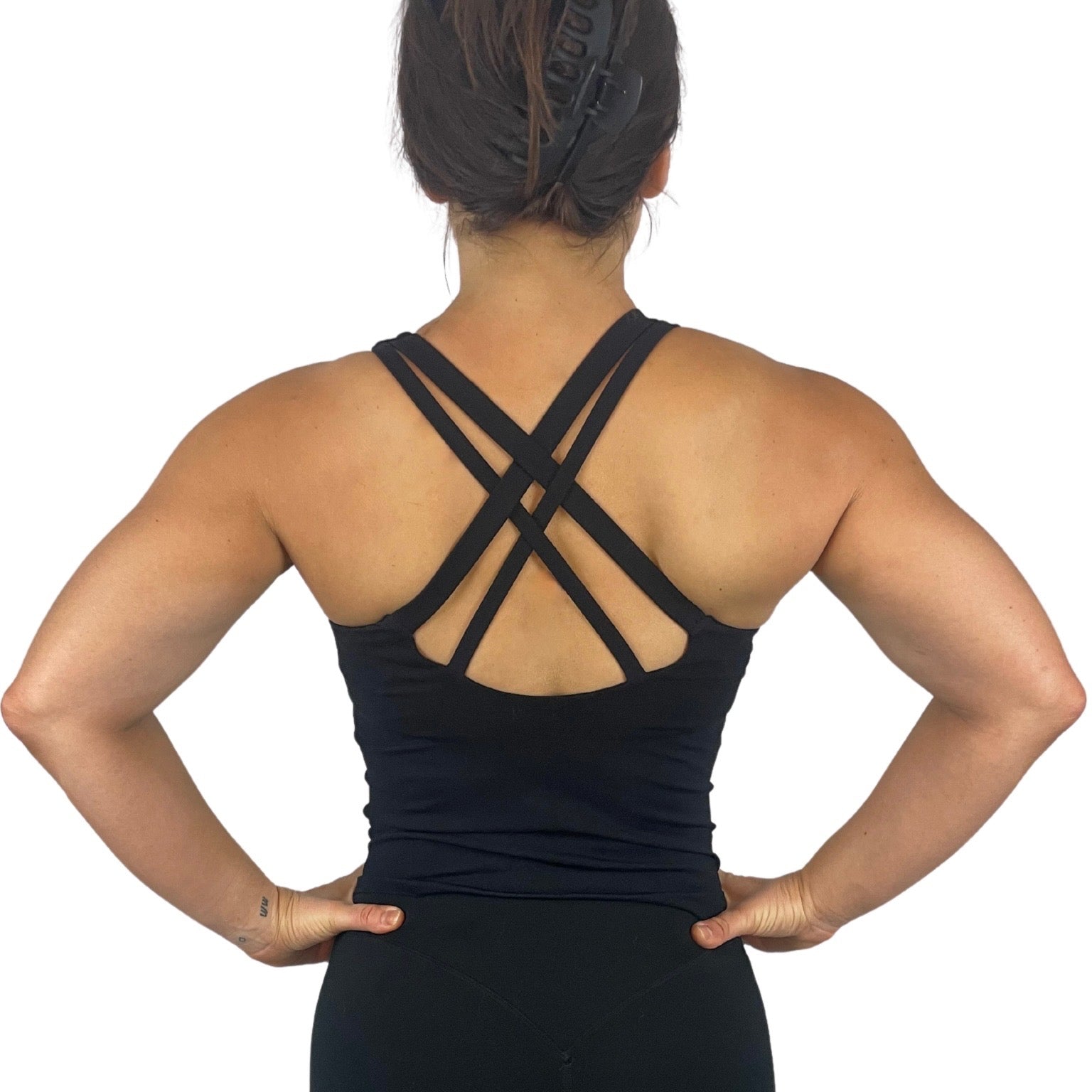 Butte X Back Tank- Black