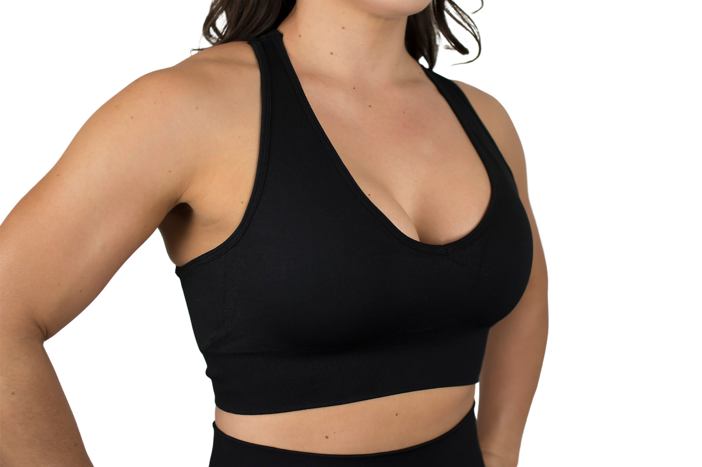 Butte Racer Back Bra- Black