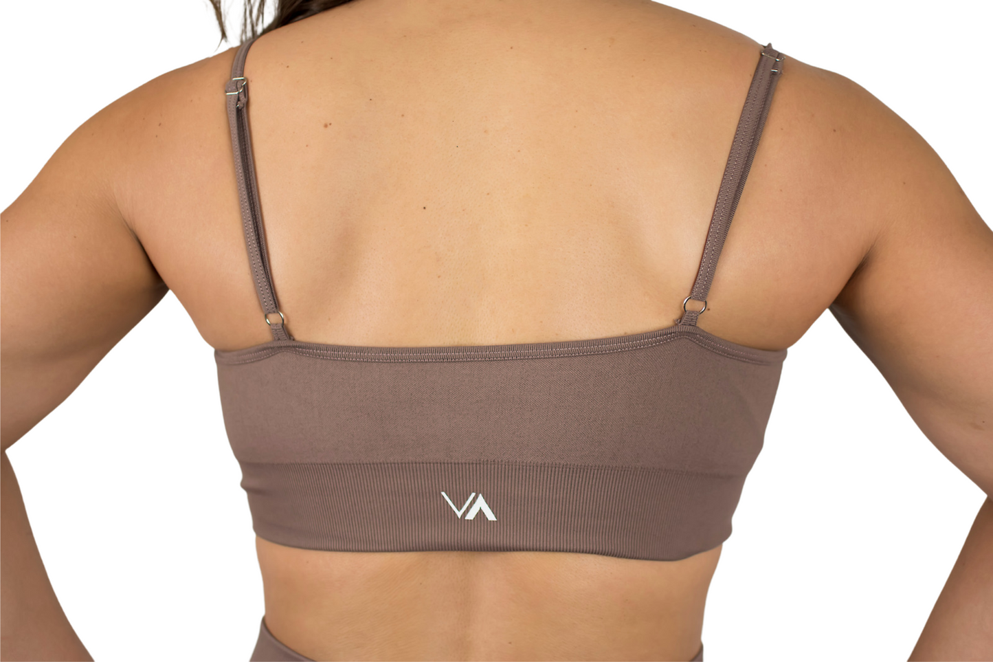 Butte Spaghetti Strap Bra- Chocolate
